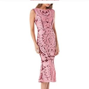 J.S. Collections Soutache Pink Wine Dress